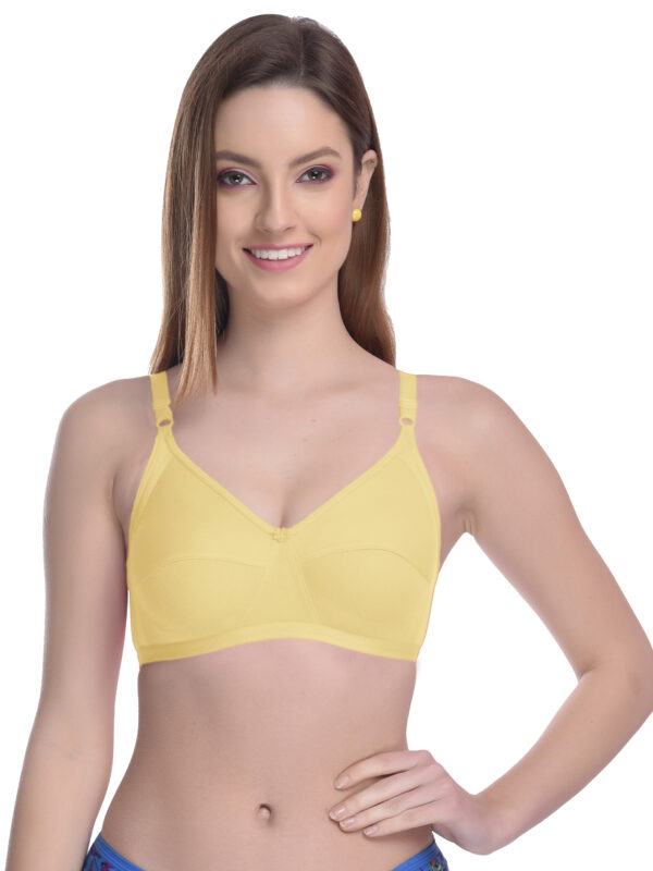 Lightly Padded Non-Wired  Bra (Yellow)
